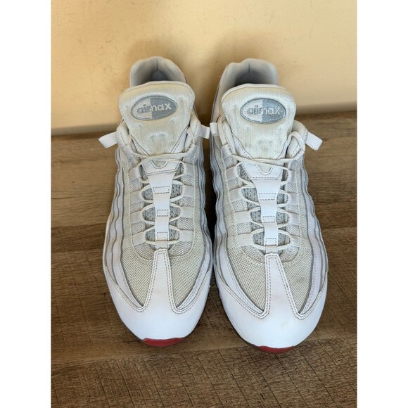 Nike Air Max 95 Essential Air Mens Sneakers Shoes Size 11 White Leather